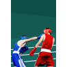 Tableau sur toile boxe