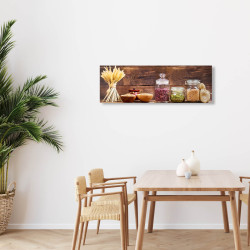 Tableau sur toile plaisir de terre 30x97 cm