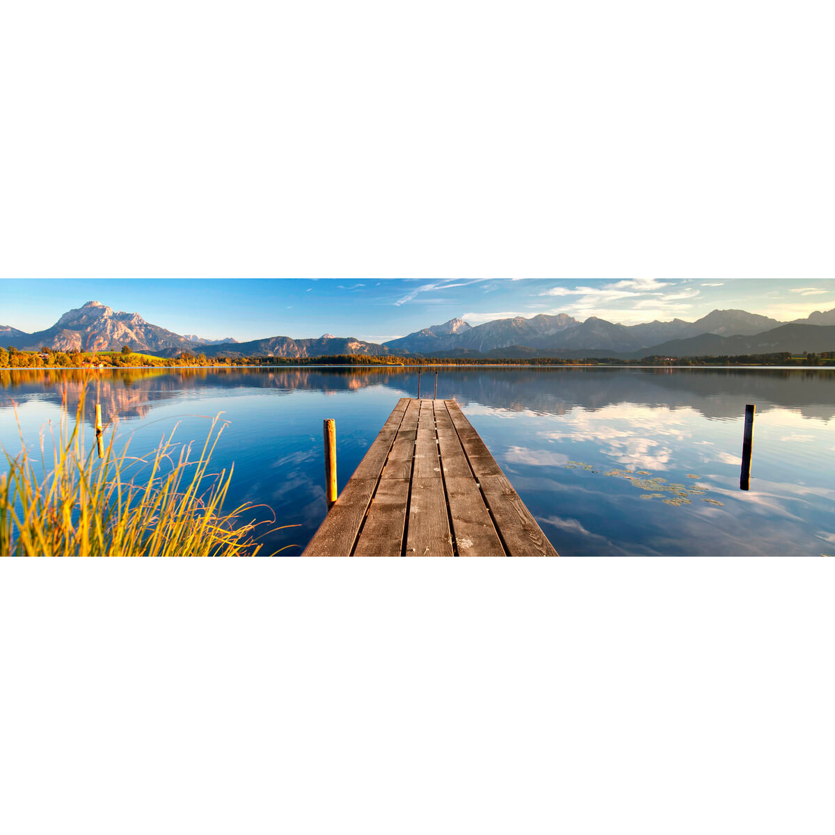 Tableau sur toile ponton automnal Tableau sur toile ponton automnal