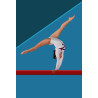 Tableau sur toile gymnastique