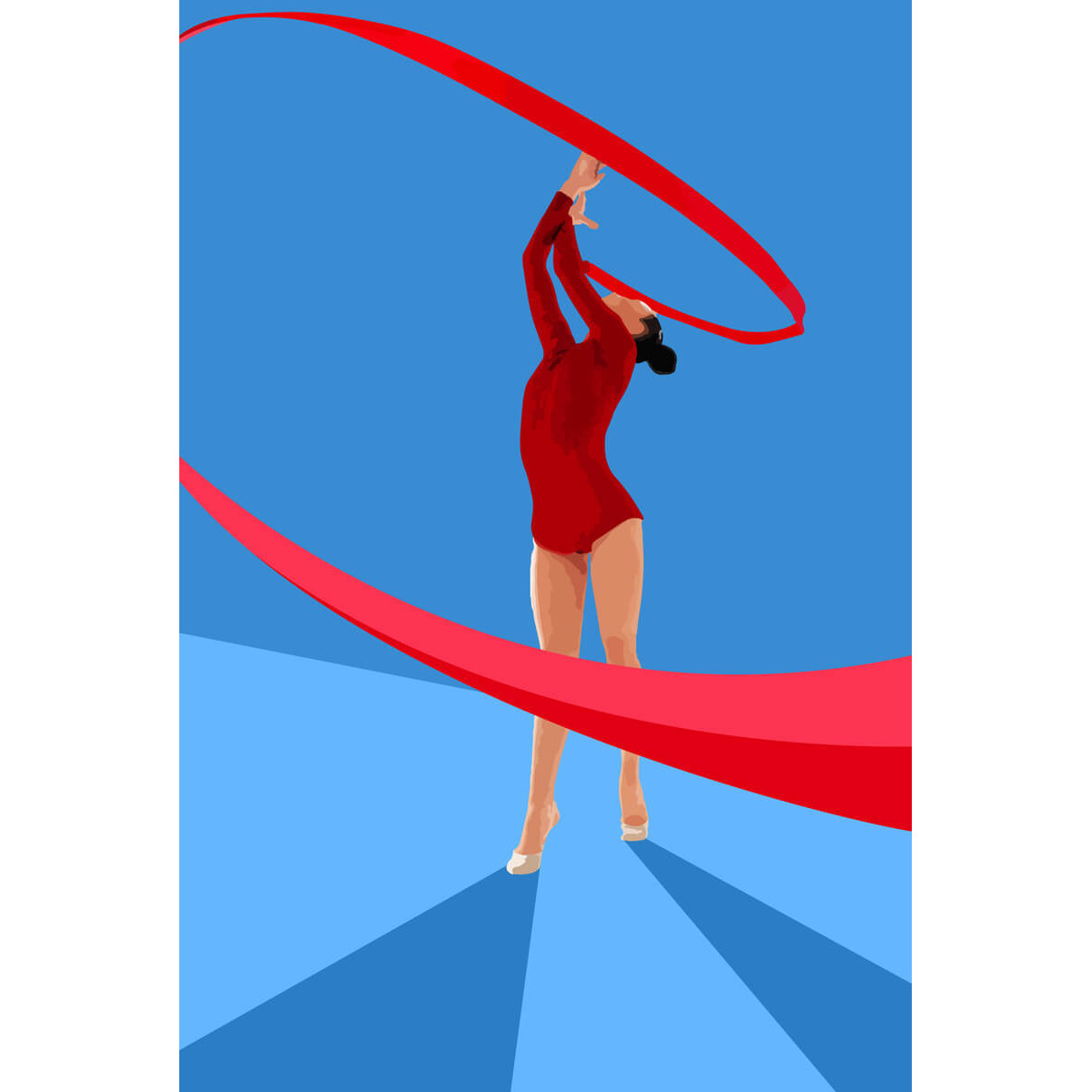 Tableau sur toile gymnastique rythmique et sportive Tableau sur toile gymnastique rythmique et sportive