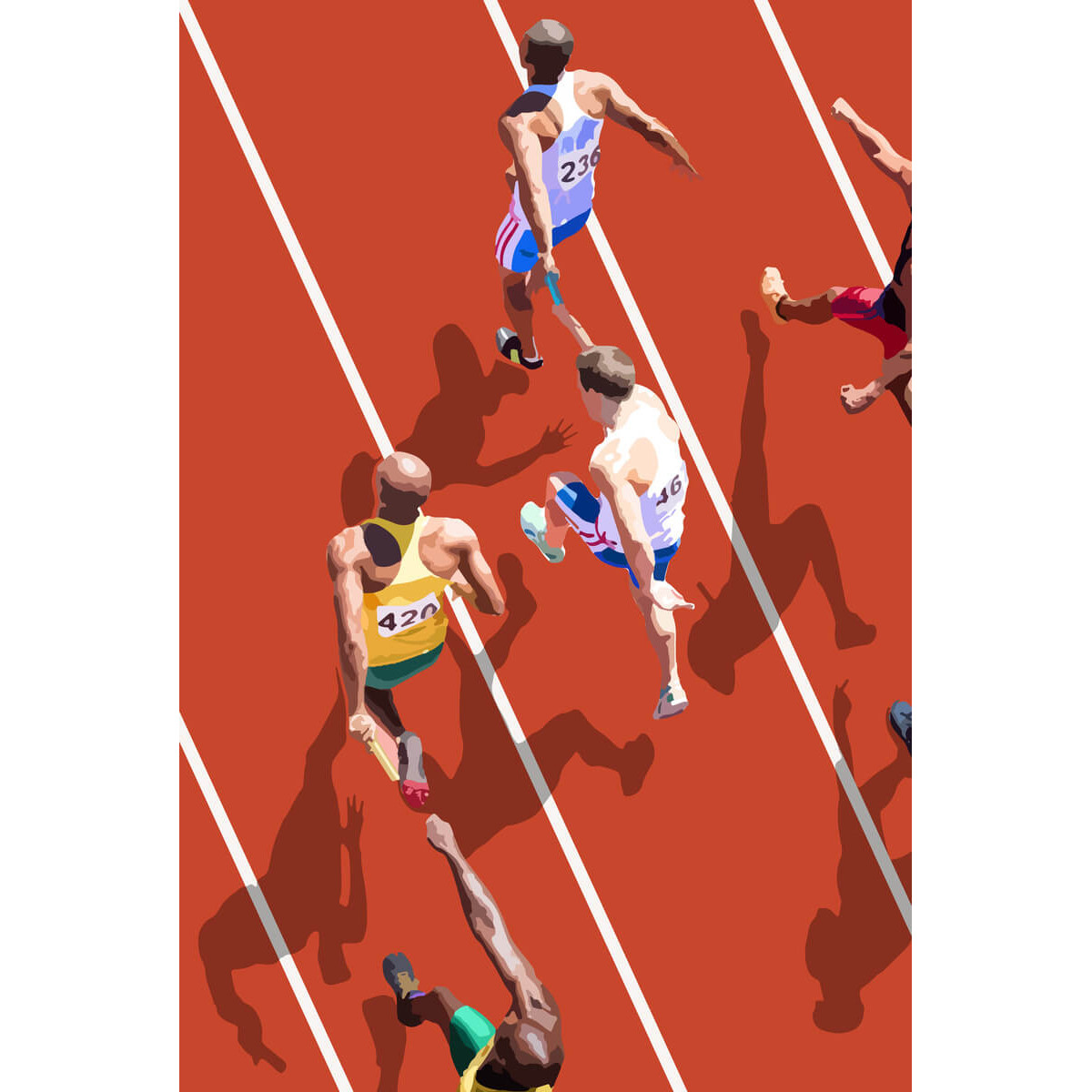Tableau sur toile marathon