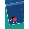 Tableau sur toile ping pong