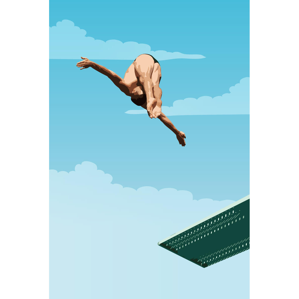 Tableau sur toile plongeon Tableau sur toile plongeon