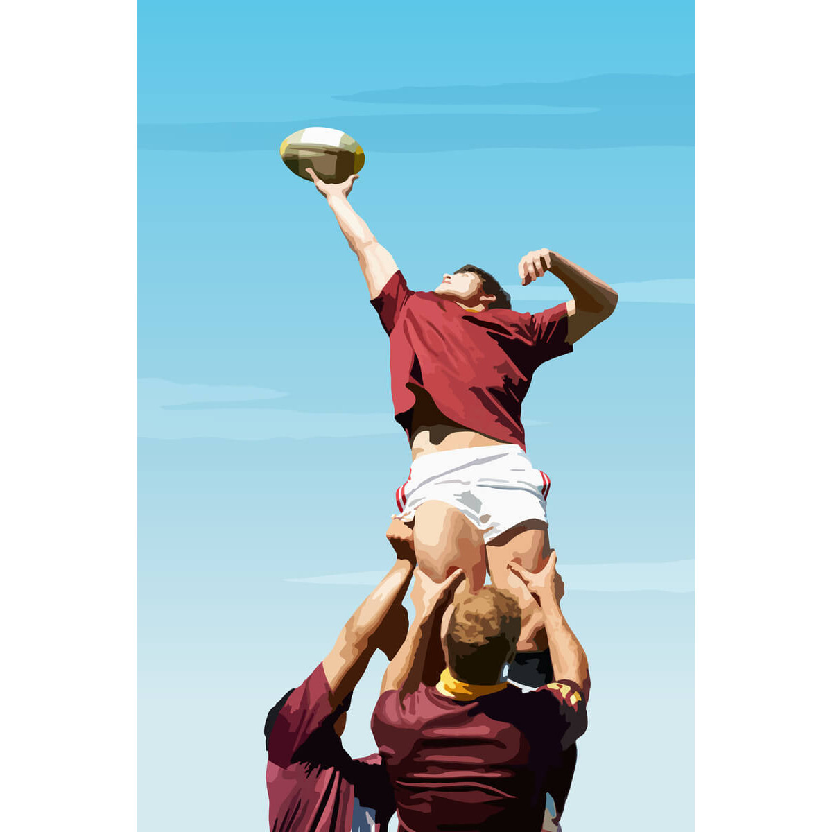 Tableau sur toile rugby Tableau sur toile rugby