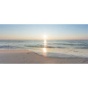 Tableau sur verre synthétique sunset 65x145 cm