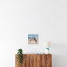 Tableau mural chemin de plage 30x30 cm mise en ambiance
