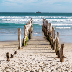 Tableau mural chemin de plage