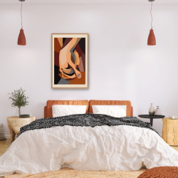 Tableau mural encadré dos