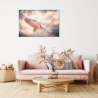 Tableau mural baleine rose | Photoexpression