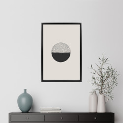 Cadre photo Essentiel exposition noir 40x60 cm ambiance