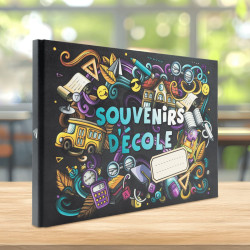 Album photos scolaire graphiti souvenirs d'école ambiance