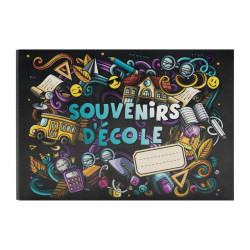 Album photos scolaire graphiti souvenirs d'école face