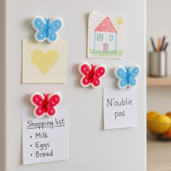 Lot 4 Magnets Papillons