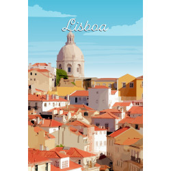 tableau sur toile illustration Torre dos Clerigos 45 x 65 cm