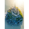 Tableau mural Vue aérienne Mont Saint-Michel