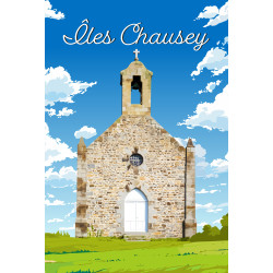 Tableau sur toile Vieille église 45x65 cm