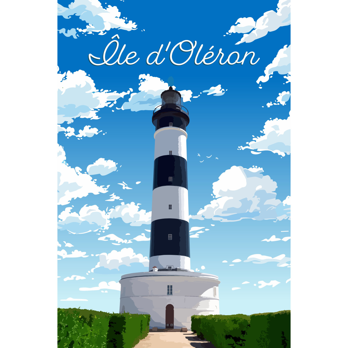 Tableau mural illustration Phare Oléron Tableau mural illustration Phare Oléron