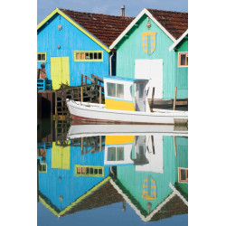 Tableau mural Cabanes Colorées | Photoexpression