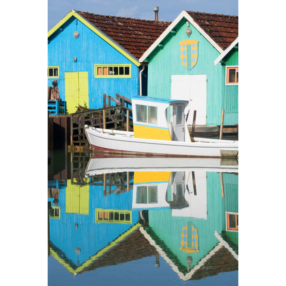 Tableau mural Cabanes Colorées | Photoexpression Tableau mural Cabanes Colorées | Photoexpression