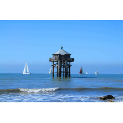 Tableau sur toile Cabanes sur l’Eau