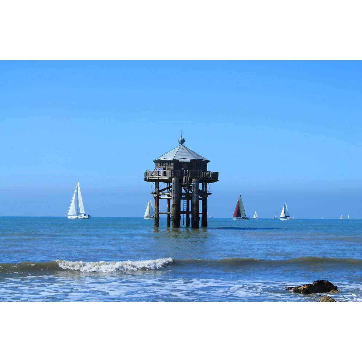 Tableau sur toile Cabanes sur l’Eau Tableau sur toile Cabanes sur l’Eau