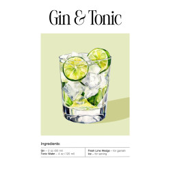 Tableau mural Gin & Tonic