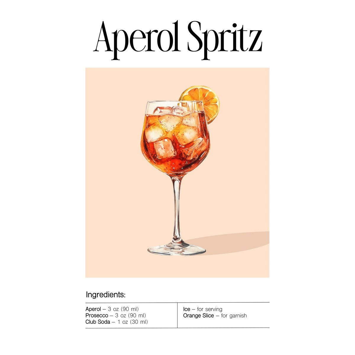 Tableau mural Aperol Spritz Tableau mural Aperol Spritz
