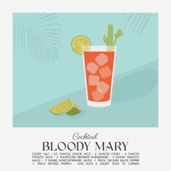 Tableau mural Bloody Mary