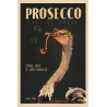 Tableau mural encadré autruche Prosecco Café la Notte 65x97 cm