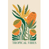 Tableau mural encadré Tropical Vibes 65x97 cm