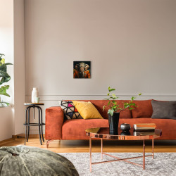 Tableau mural Éléphant chic en costume ambiance