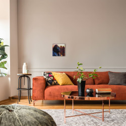 Tableau mural gorille chic avec lunettes ambiance