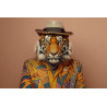 Tableau mural Tigre élégant avec chapeau
