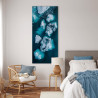 Tableau sur verre synthétique icebergs flottants 65x145 cm ambiance