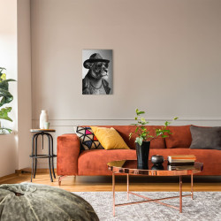 Tableau mural Lionne rock ambiance
