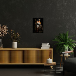Tableau mural Renard victorien  ambiance