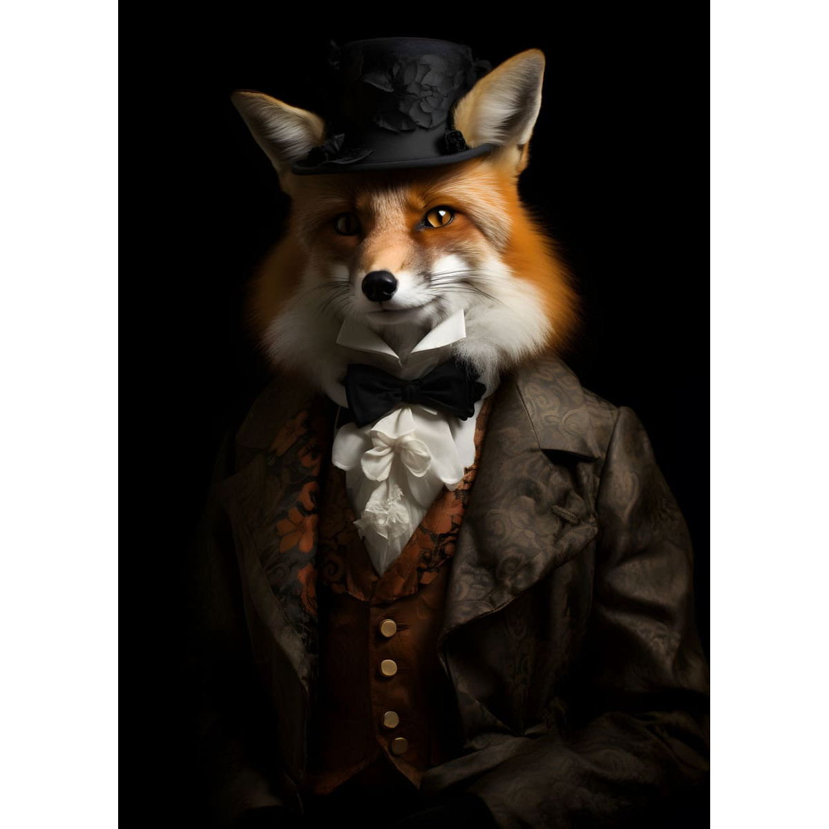 Tableau mural Renard victorien