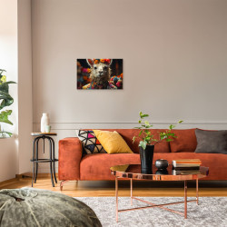 Tableau mural Lama bohème ambiance