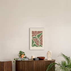 Tableau mural fleurs abstraites ambiance