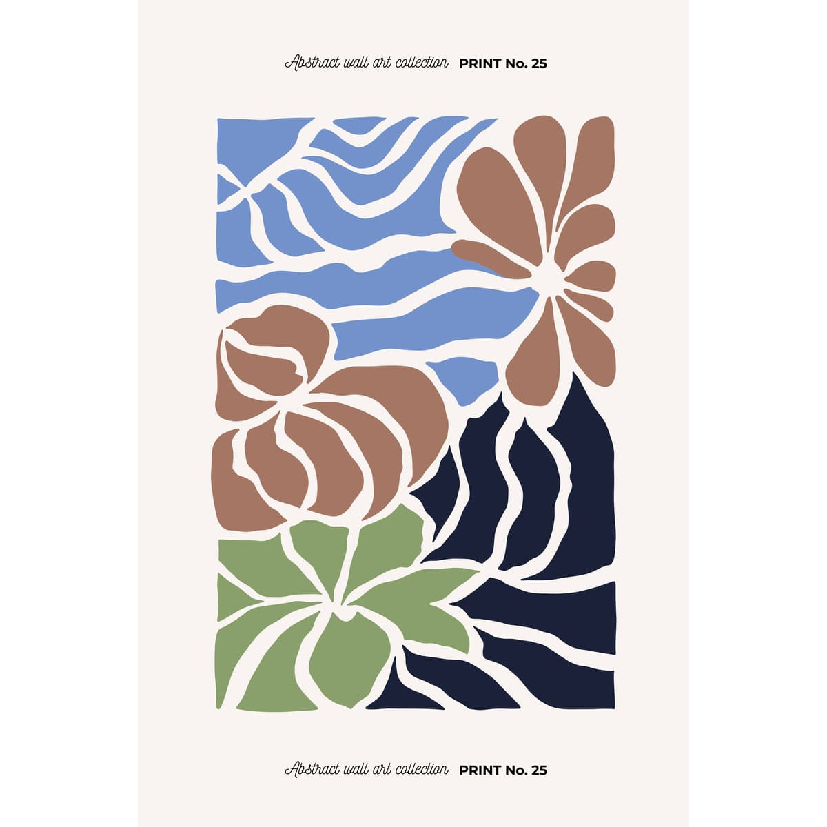 Tableau mural fleurs abstraites multicolores Tableau mural fleurs abstraites multicolores