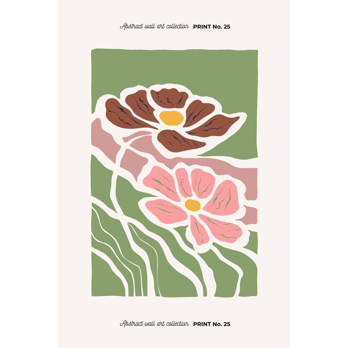 Tableau mural abstractions florales Tableau mural abstractions florales