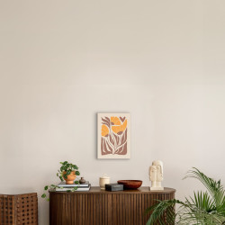 Tableau mural fleurs sauvages stylisées ambiance