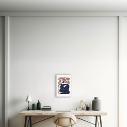 Tableau mural silhouette féminine abstraite ambiance