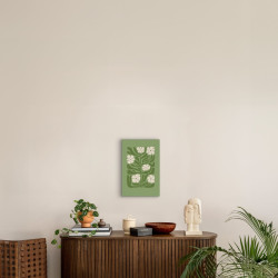 Tableau mural composition florale verte ambiance
