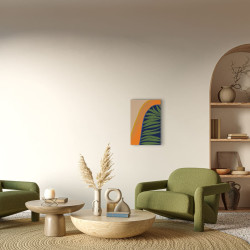 Tableau mural plante exotique abstraite ambiance