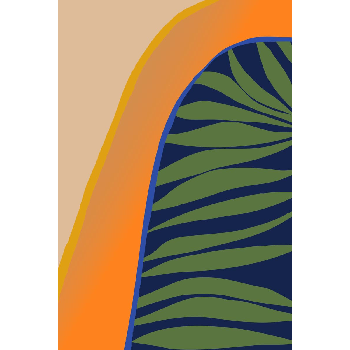 Tableau mural plante exotique abstraite Tableau mural plante exotique abstraite