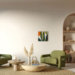 Tableau mural traits botaniques abstraits ambiance