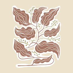 Tableau mural branches organiques abstraites