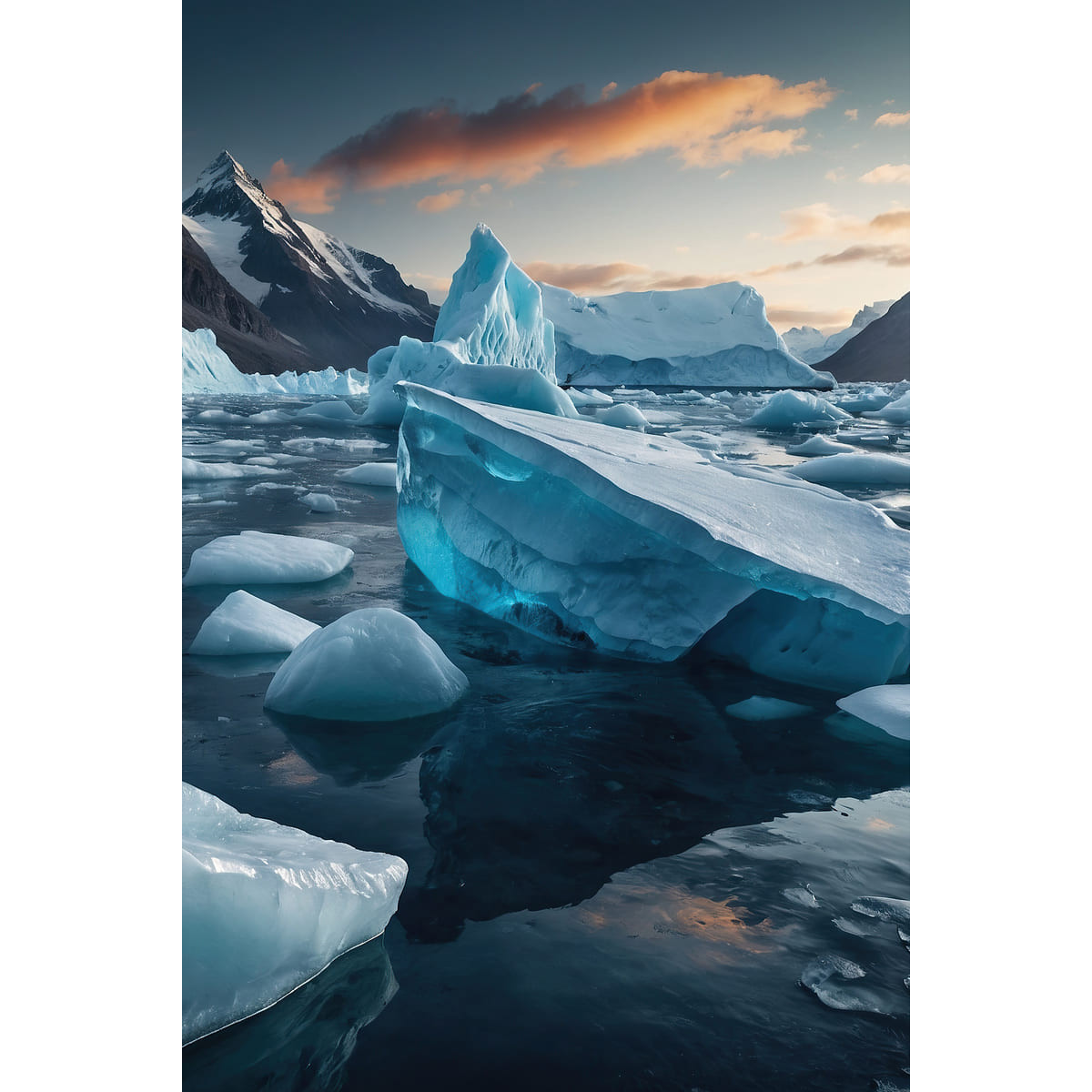 Tableau mural iceberg arctique Tableau mural iceberg arctique